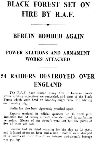 The Times, 5 September 1940, 4