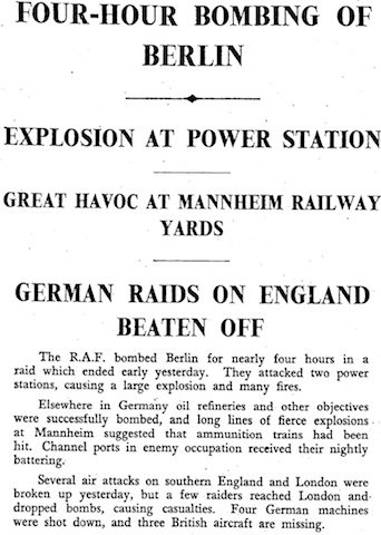 Times, 2 October 1940