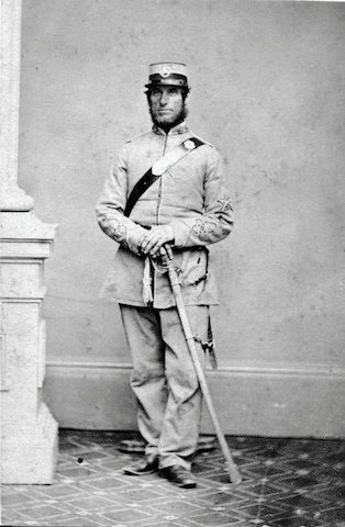 Captain Thomas Atkinson of the Willunga Volunteers, c. 1870