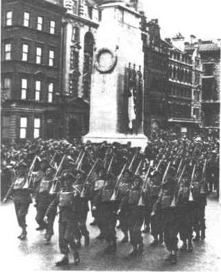 Australian soldiers in Whitehall