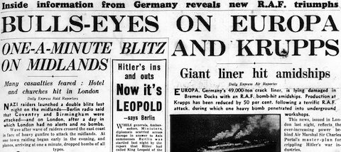 Daily Express, 20 November 1940, 1