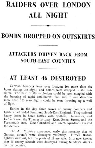 Times, 27 August 1940, 4