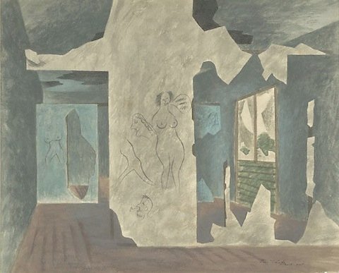 Wrecked House, Darwin (1945) by Eric Thake