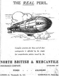 The Zeppelin in combat (in advertising)