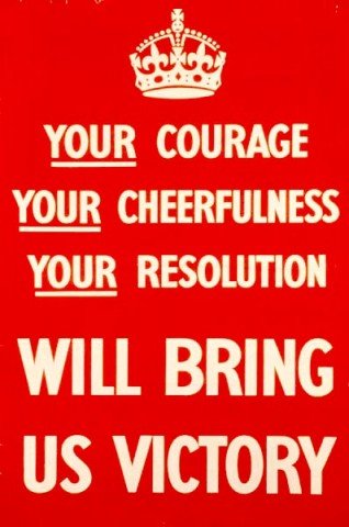 Your Courage Your Cheerfulness Your Resolution Will Bring Us Victory