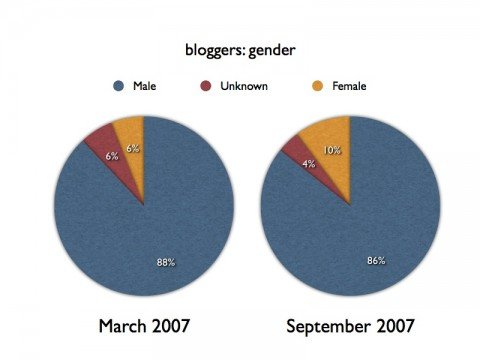 Bloggers: gender