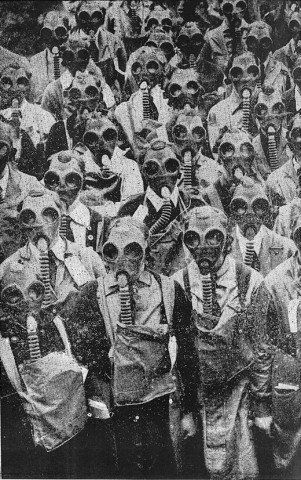 34 gas masks