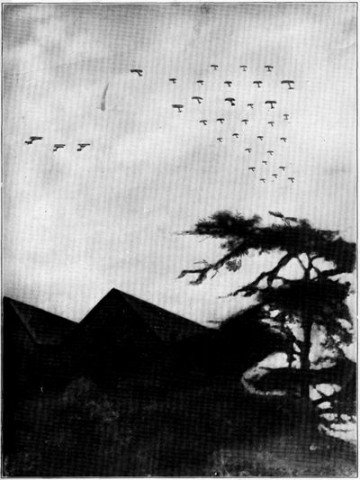 Air raiders over England