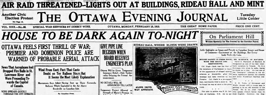 Ottawa Evening Journal, 15 February 1915, 1