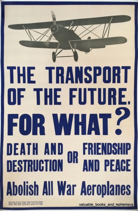 Abolish all war aeroplanes