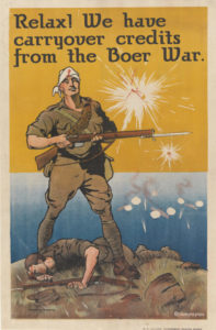 Jimmy Raynes, 'Relax! We have carryover credits from the Boer War'