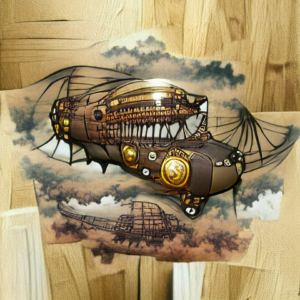 steampunk airship