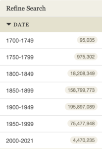 British Newspaper Archive search screen